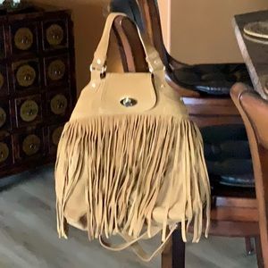 Genuine suede Parodox leather bag